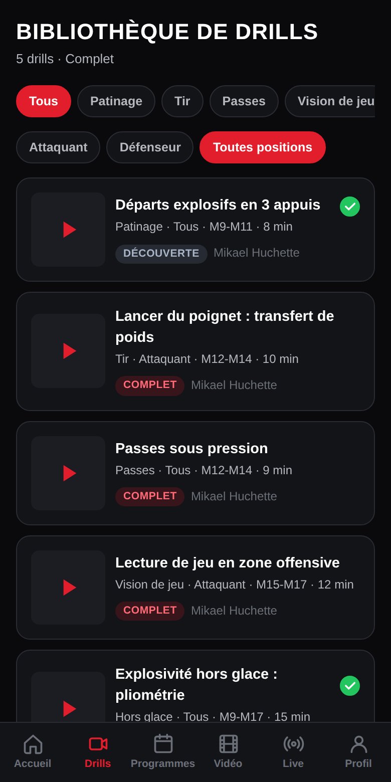 Bibliothèque de drills